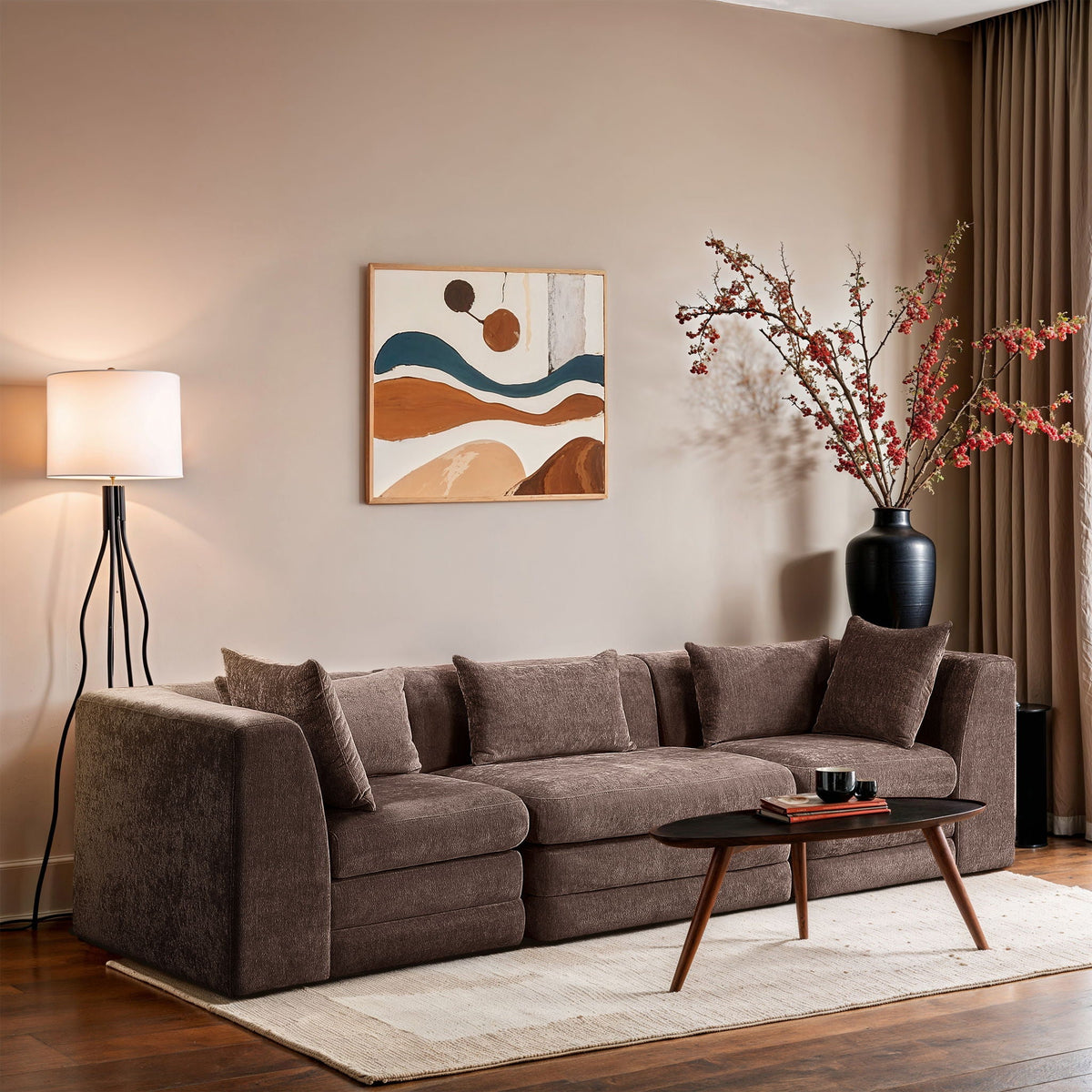 Stellar - 3 Piece 114" Upholstered Modular Sofa
