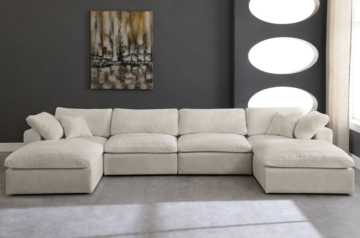Cozy - 6 Piece Modular Double Chaise Sectional