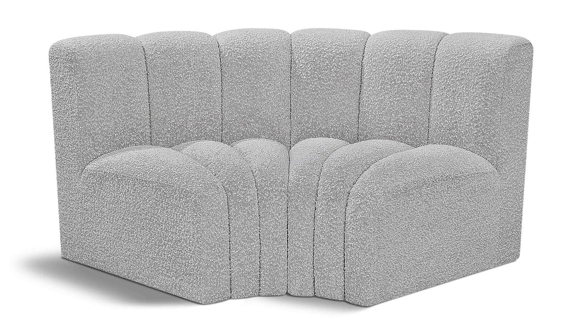 Arc - Boucle Fabric 2 Piece Modular Sofa