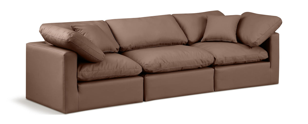 Indulge - Faux Leather 3 Seat Modular Sofa