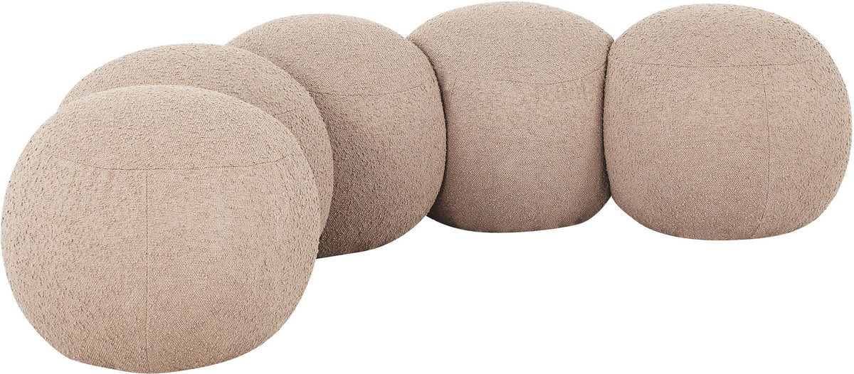 Apollo - Boucle Fabric Bench