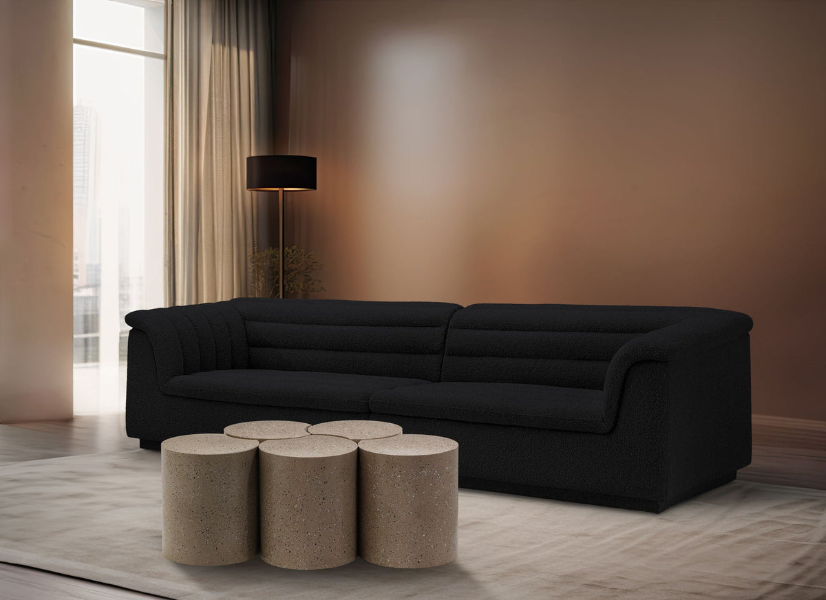 Dimple - 5 Piece Modular Coffee Table - Terazzo Finish