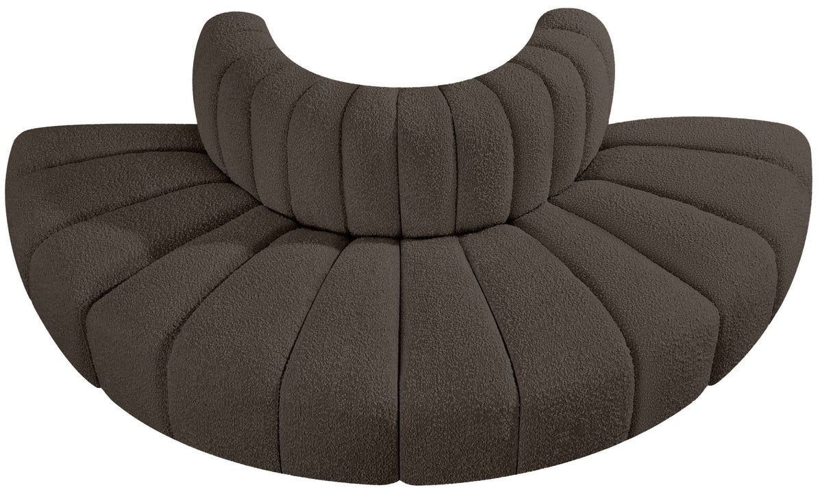 Arc - Boucle Fabric 4 Piece Modular Sofa