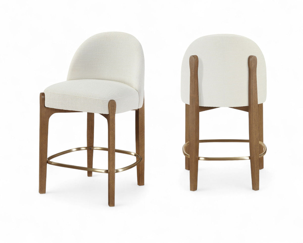 Torino - Counter Stool With Brushed Brown Base