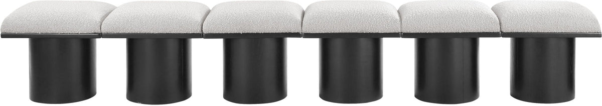 Pavilion - 6 Piece Modular Bench With Black Base