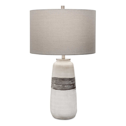 Comanche - Crackle Table Lamp - White