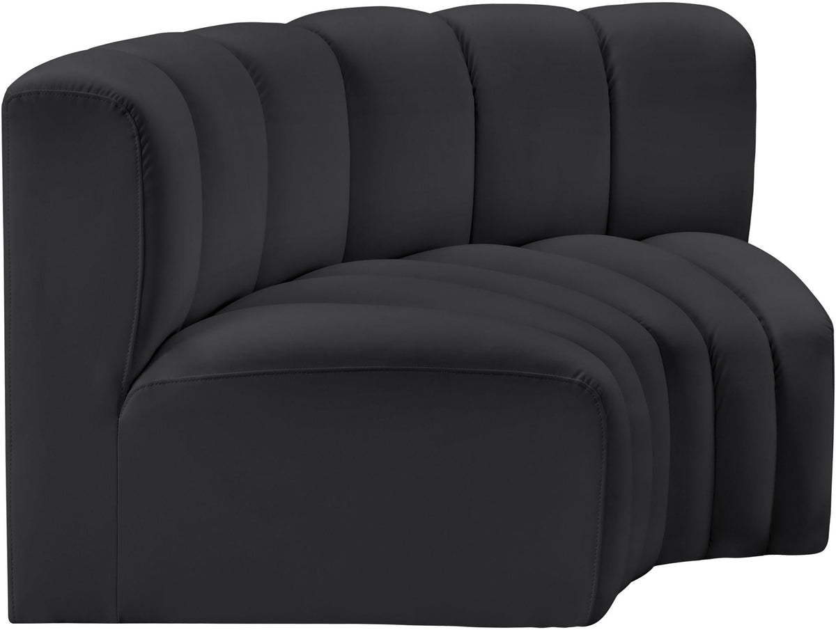 Arc - Faux Leather 2 Piece Modular Sofa