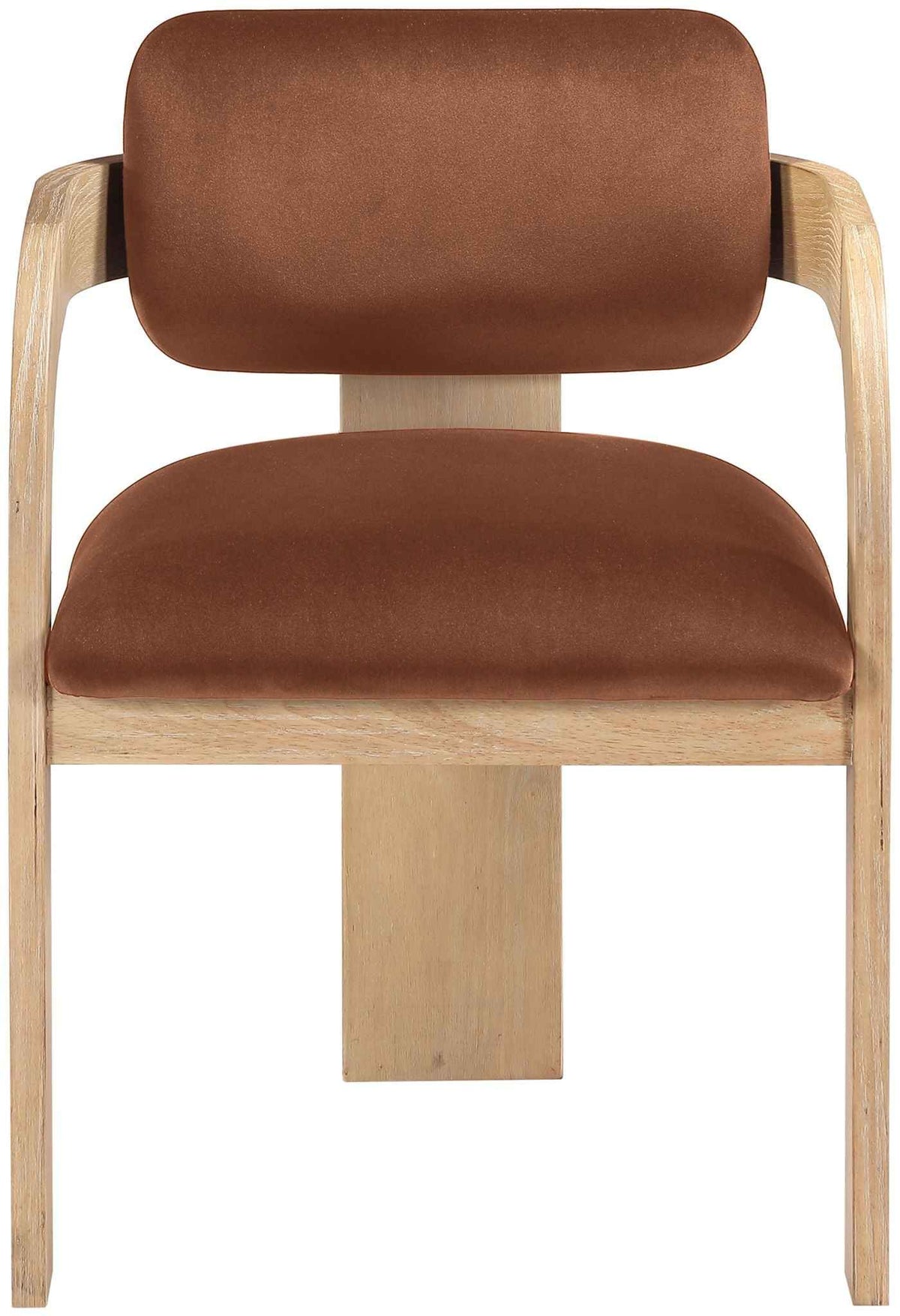 Cedra - Velvet Performance Fabric Upholstered Dining Chair (Set of 2) - Cognac