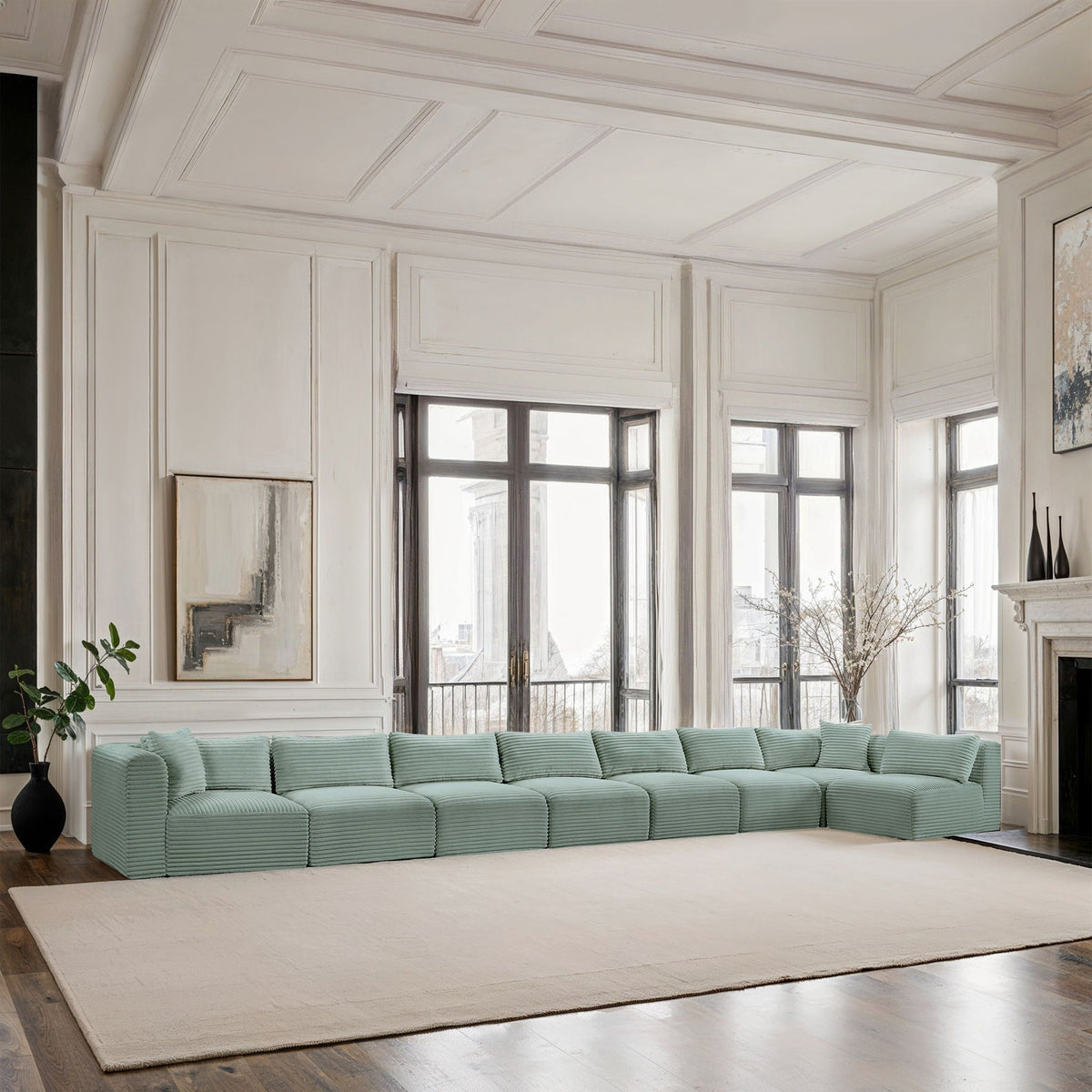 Shaggy - 8 Piece Modular Sectional
