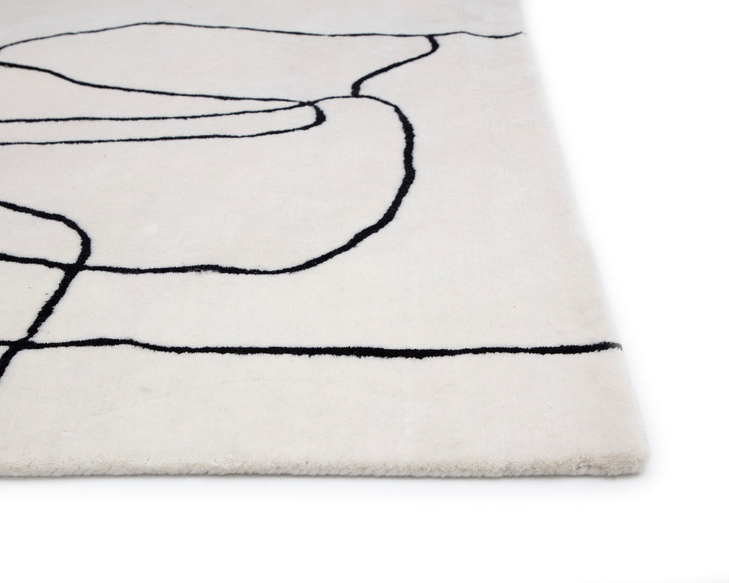 Tilda Hand -Tufted Rug Ivory / Charcoal