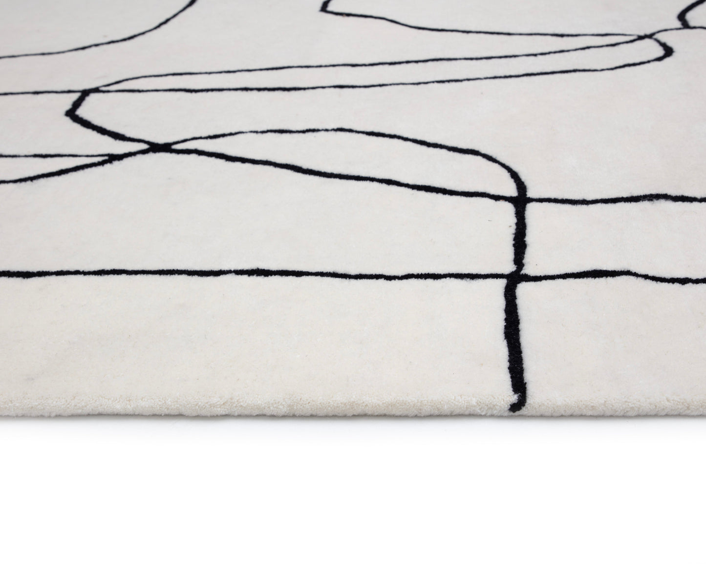 Tilda Hand -Tufted Rug Ivory / Charcoal