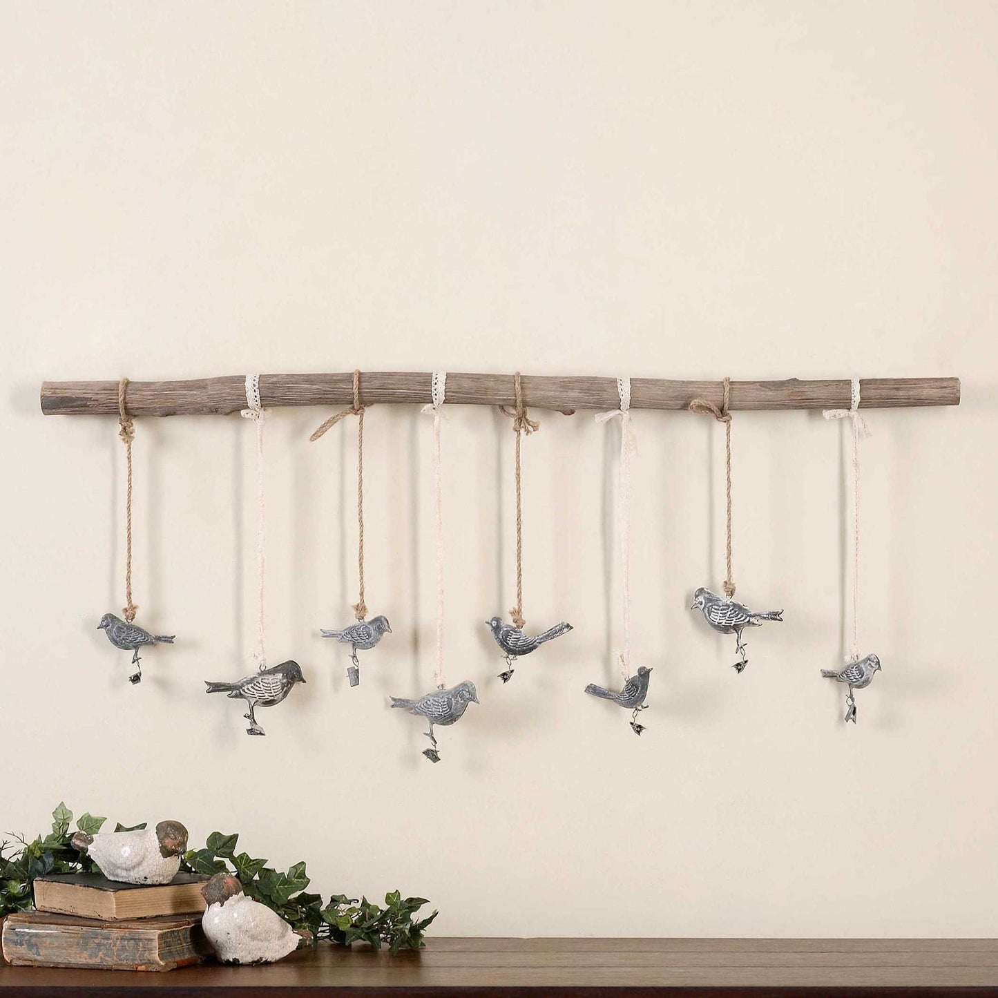 Birds On A Branch - Wall Art - Light Brown