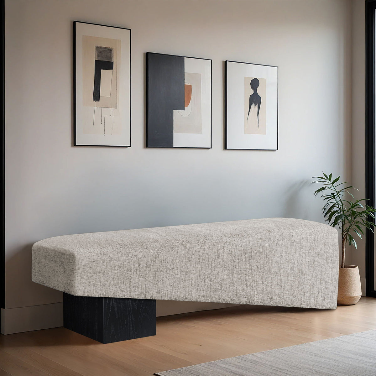 Alora - Bench - Black Base