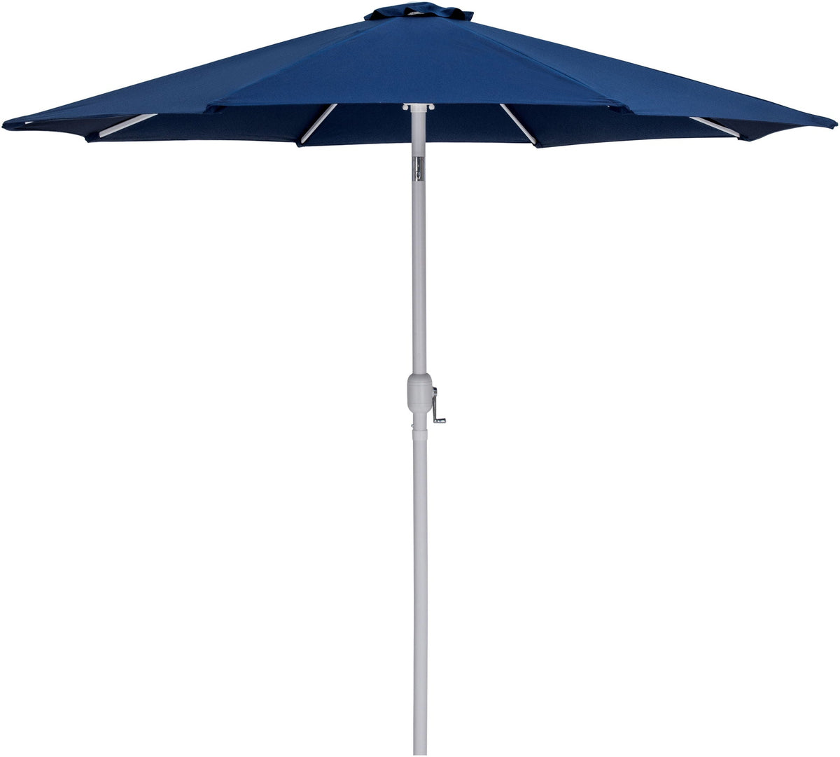 Fiji - Aluminum Patio Umbrella With Square Teak And White Base