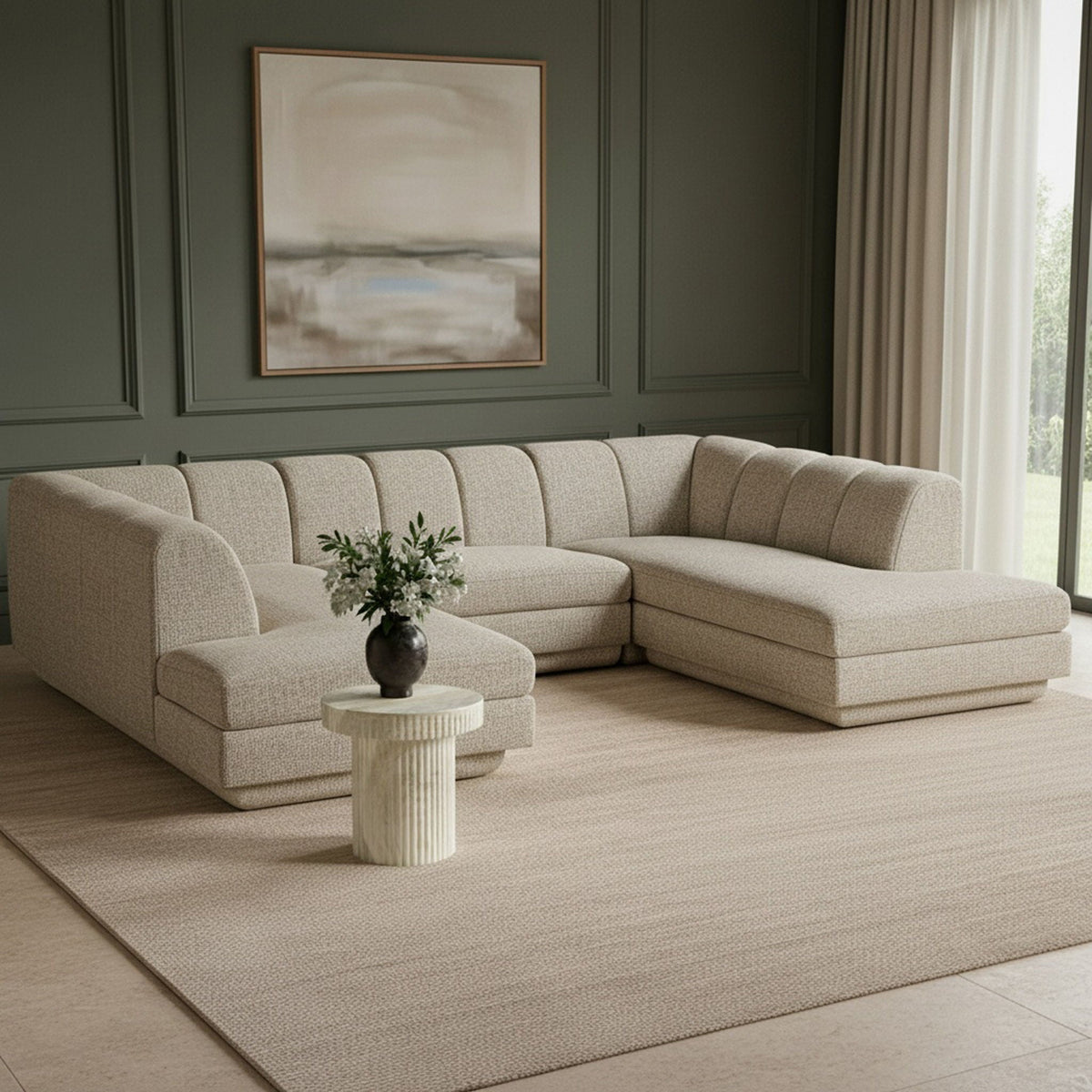 Modari - Sectional - Beige