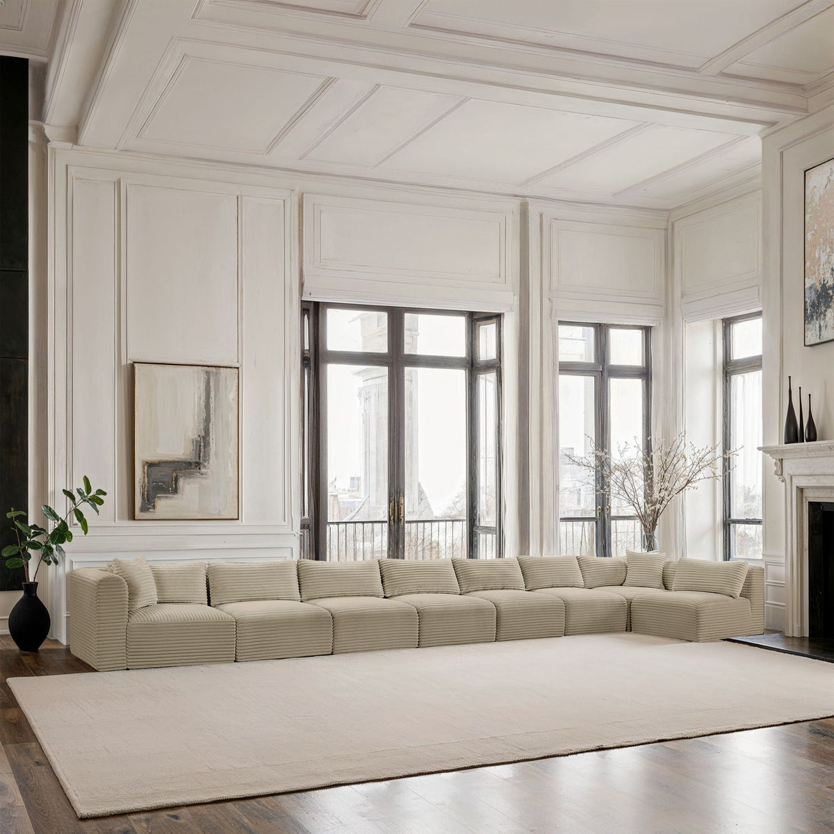 Shaggy - 8 Piece Modular Sectional