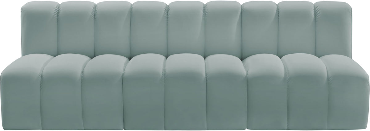 Arc - Faux Leather 3 Seats Modular Sofa