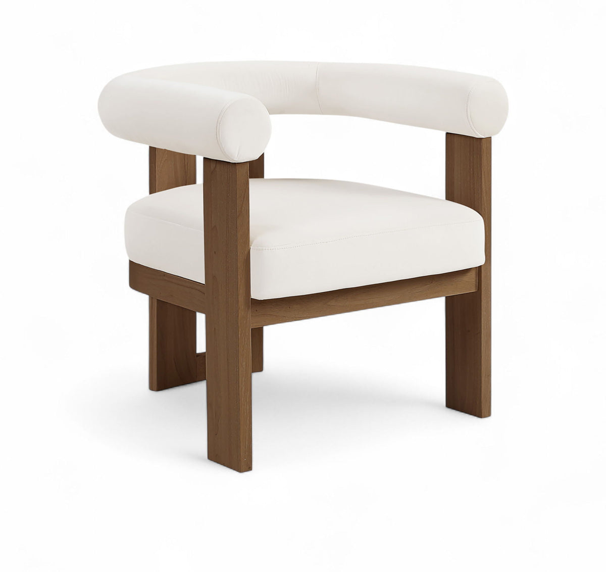 Arienzo - Performance Fabric Upholstered Accent Chair - Walnut Base