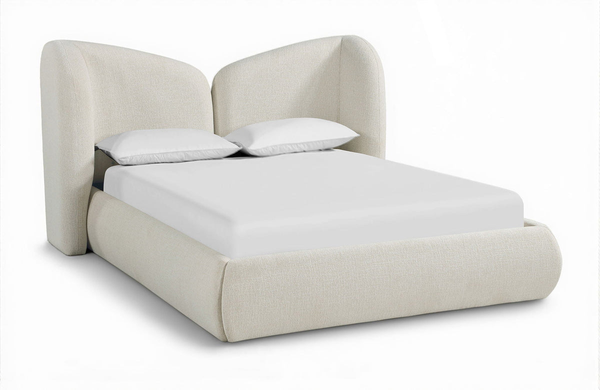 Elowen - Chenille Fabric Upholstered Bed