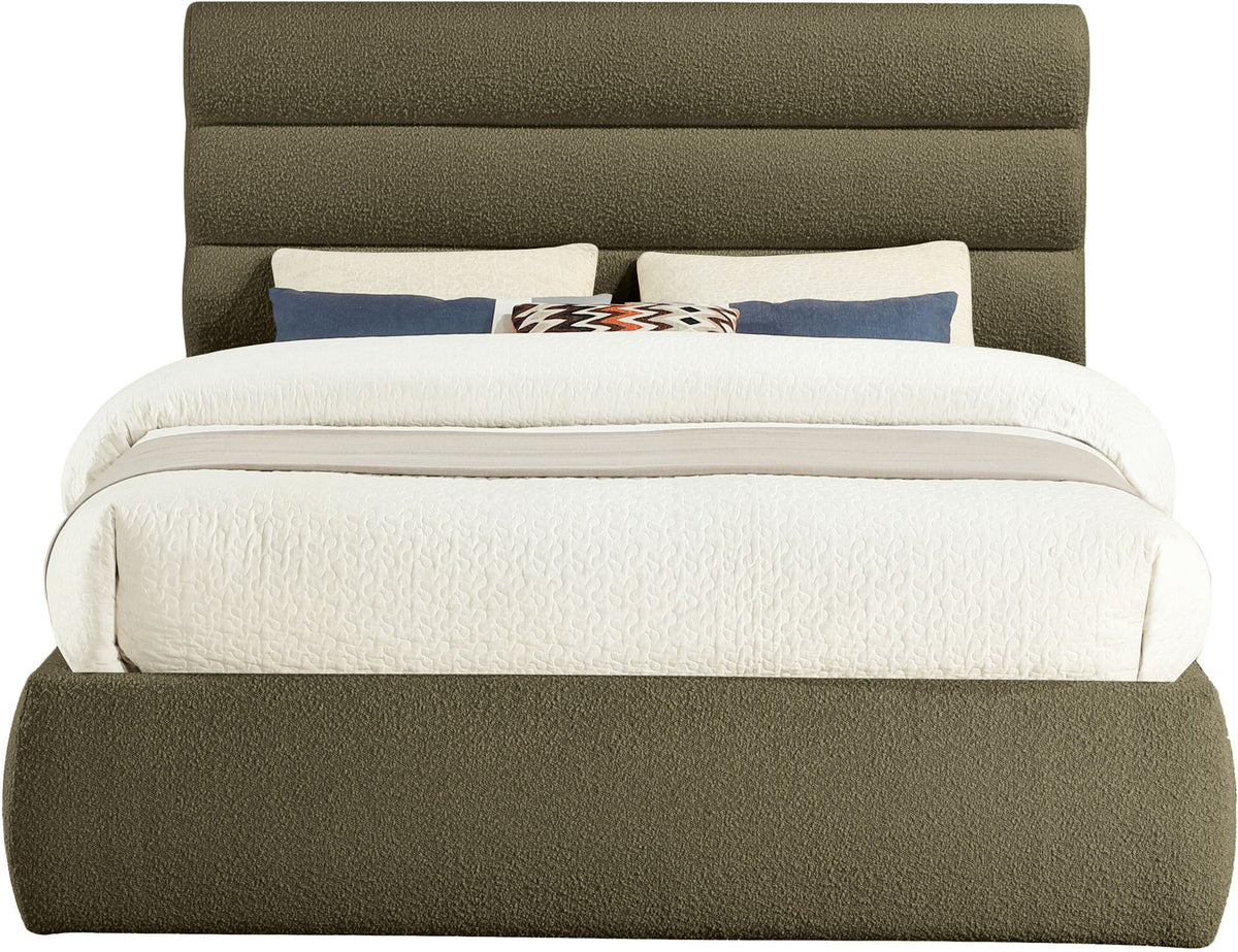Adam - Boucle Fabric Bed With 52" Headboard