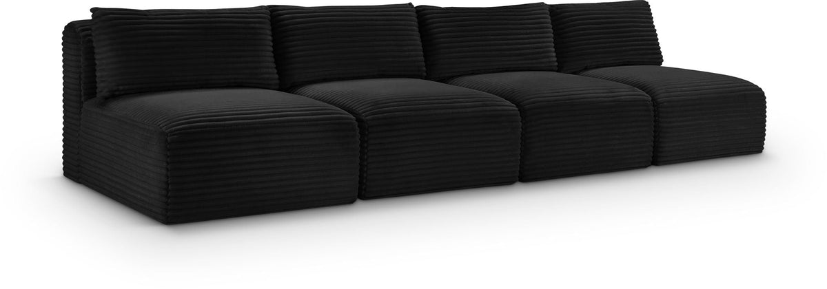 Shaggy - 4 Seat Modular Armless Sofa