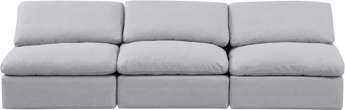 Indulge - Linen 3 Seat Modular Armless Sofa