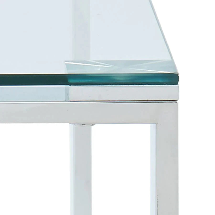 Zevon Desk in Silver - Furniture Depot