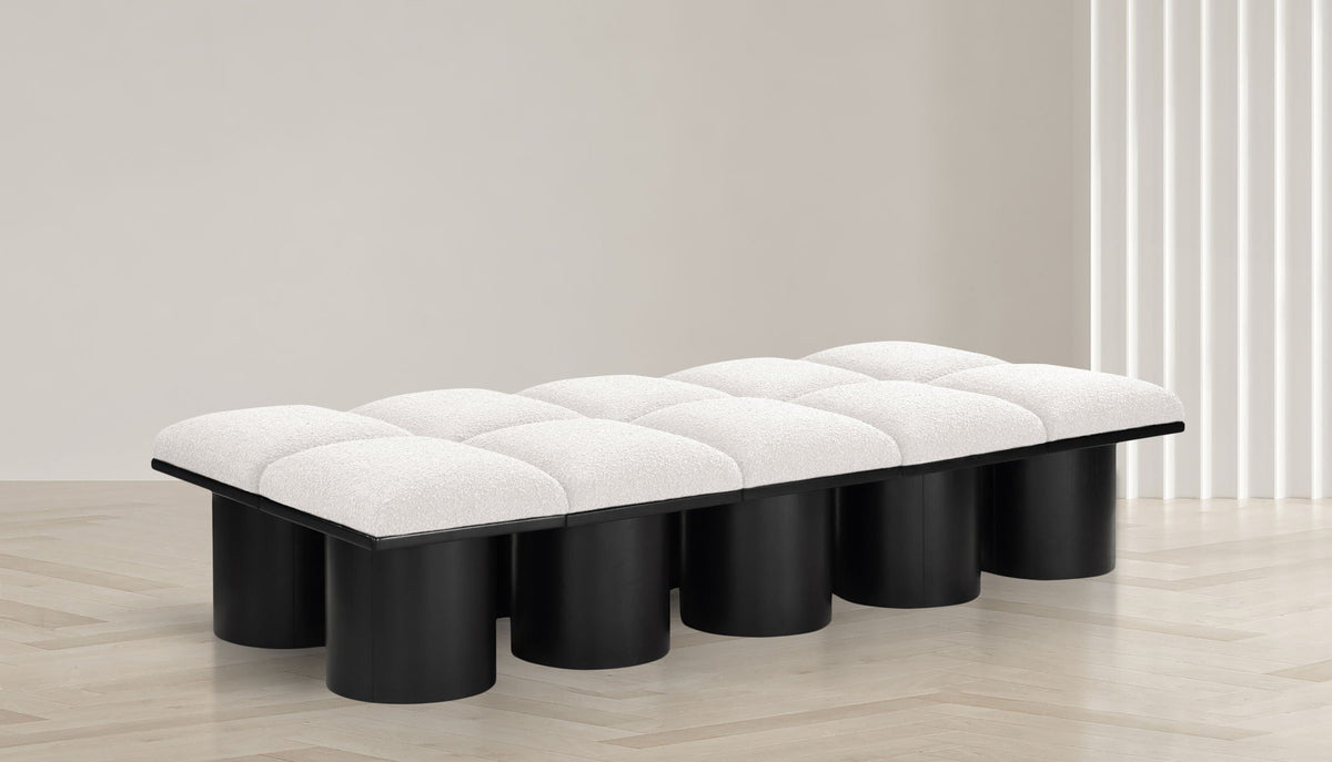 Pavilion - 10 Piece Modular Bench With Black Base