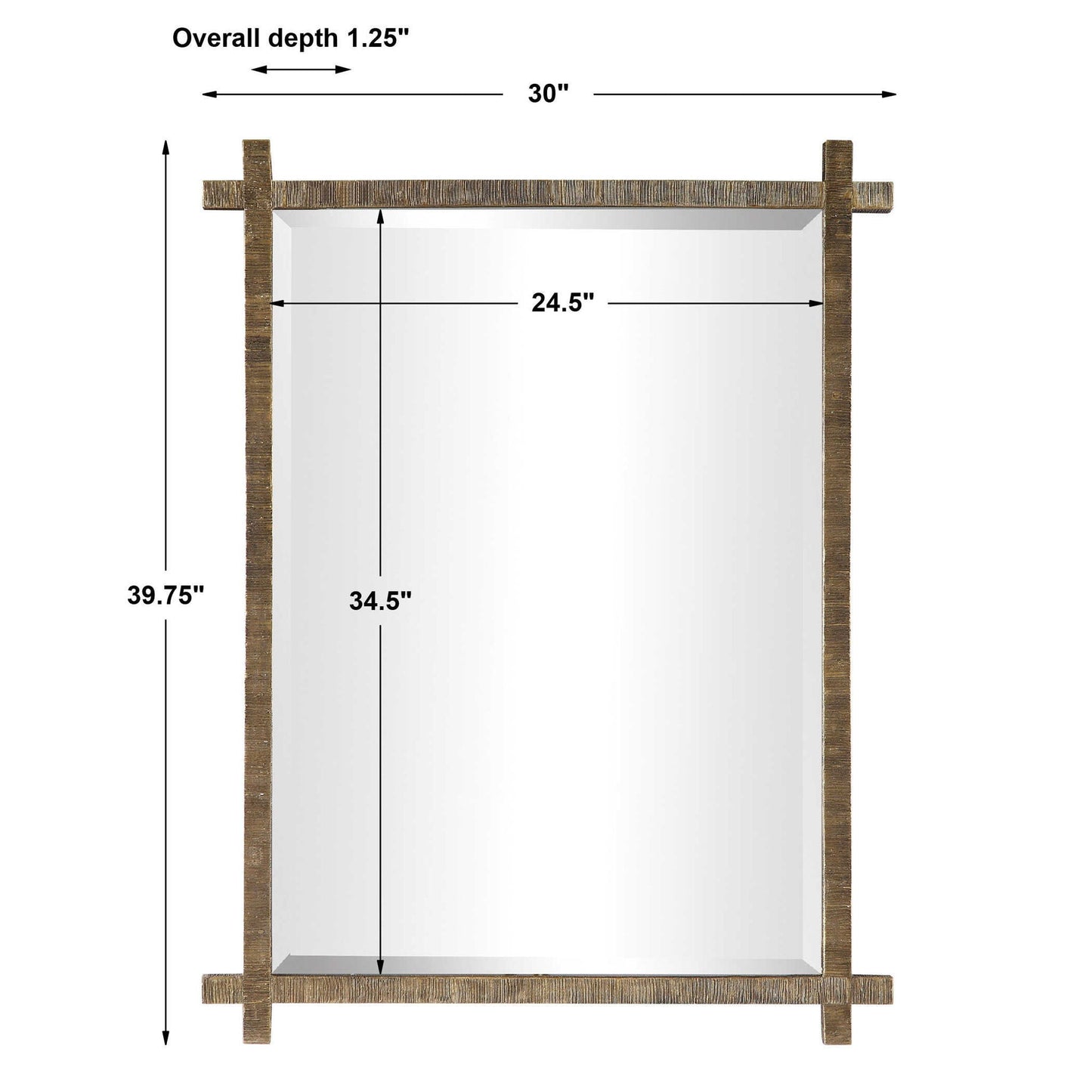 Abanu - Ribbed Dressing Mirror