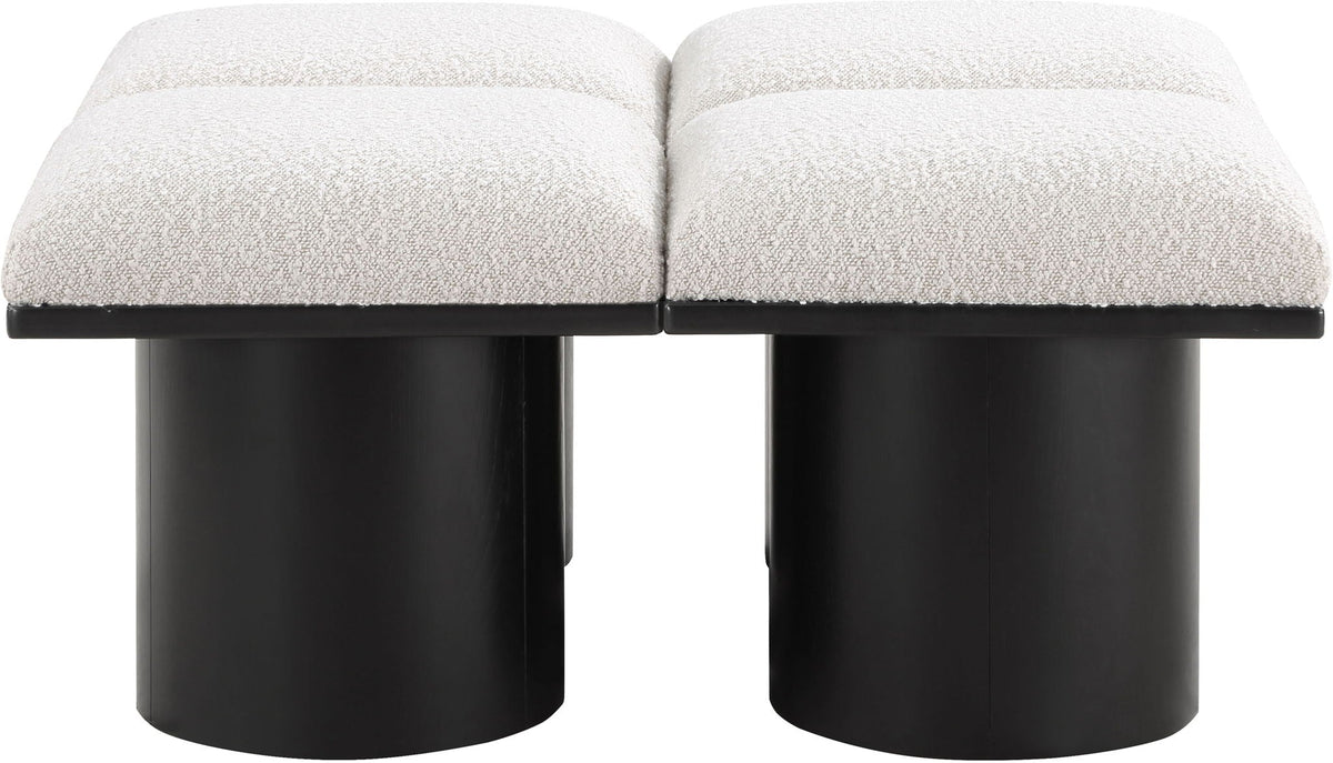 Pavilion - 4 Piece Modular Bench With Black Base