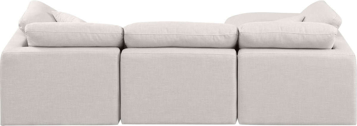 Indulge - Linen 4 Piece Modular Sectional With Chaise