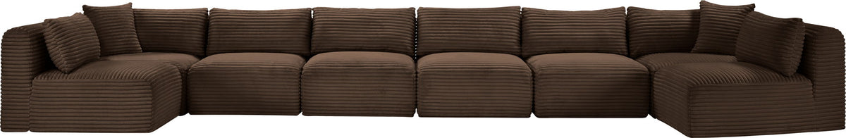 Shaggy - 8 Piece Modular U-Shaped Armless Sectional