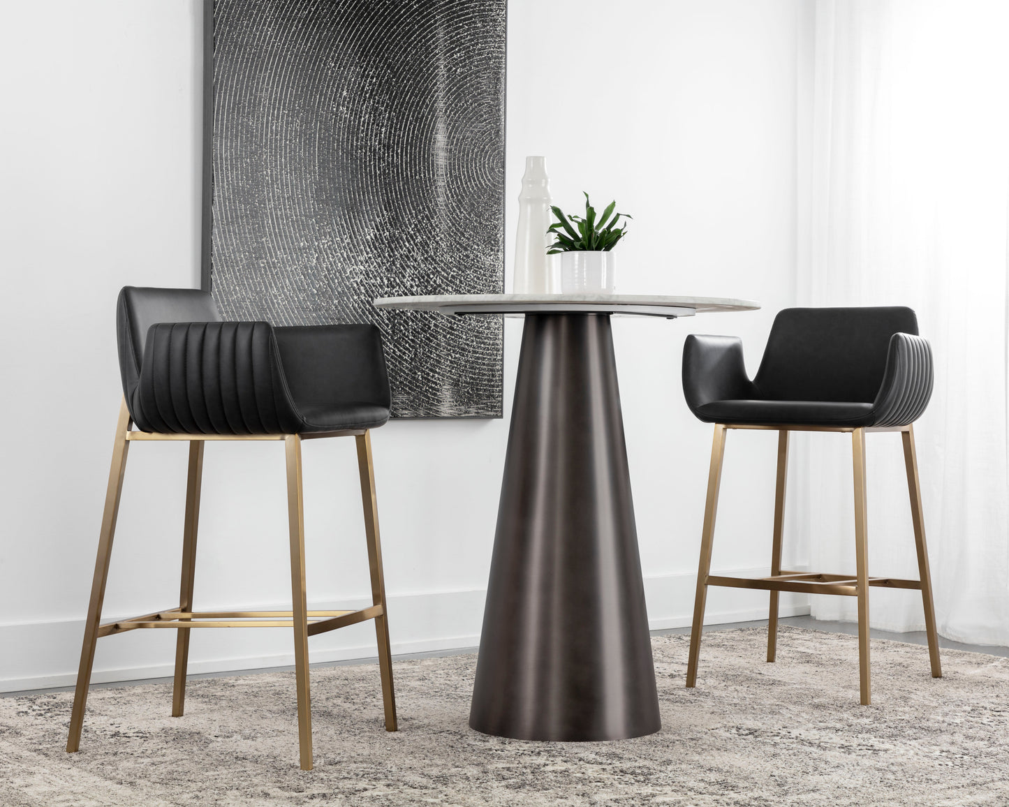 Lucano Barstool - Bravo Black