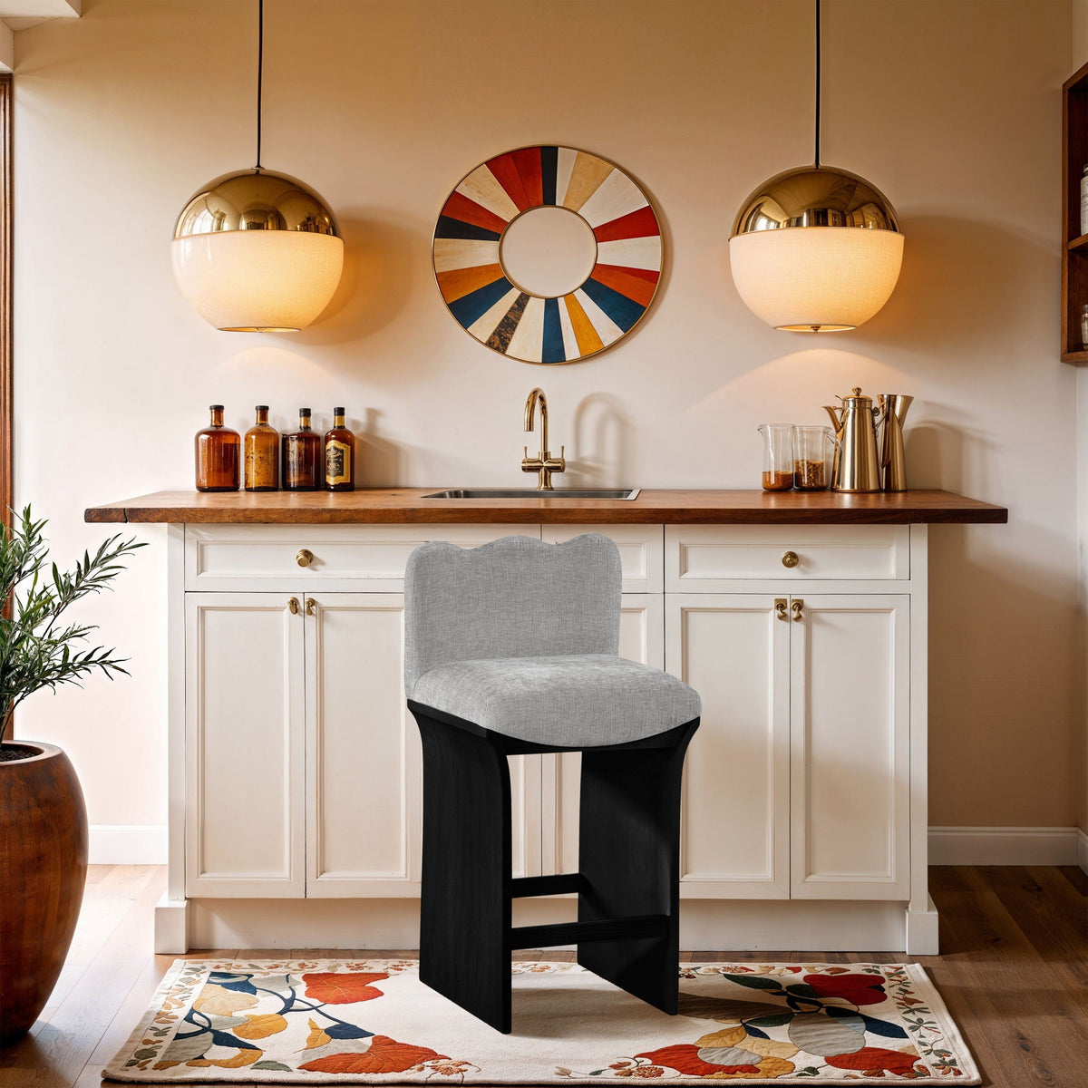 Shaw - Counter Stool - Black Base