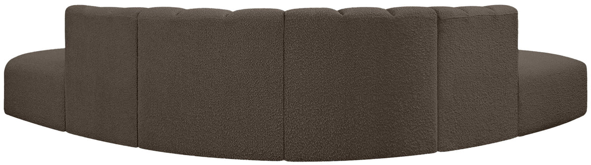 Arc - Boucle Fabric 6 Piece Corner Modular Sofa