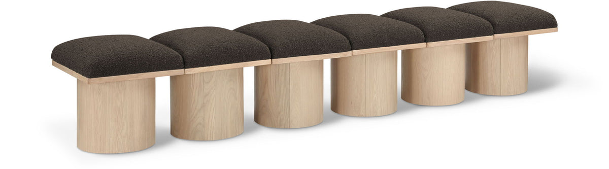 Pavilion - 6 Piece Modular Bench With Natural Base