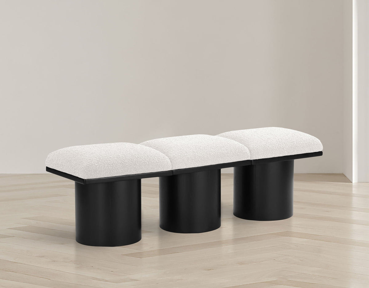 Pavilion - 3 Piece Modular Bench With Black Base