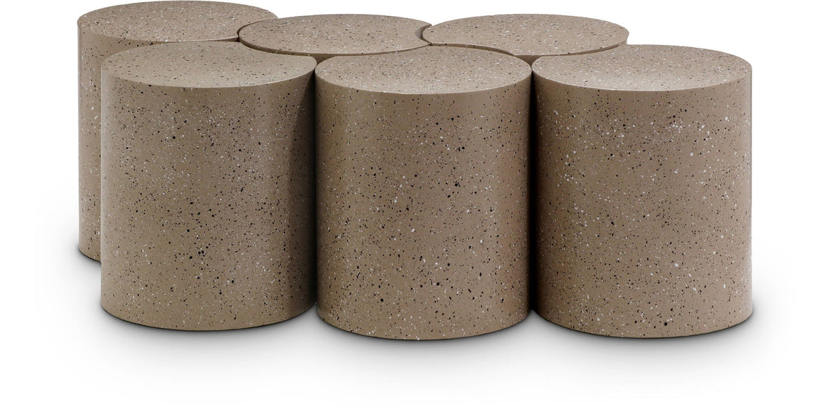 Dimple - 6 Piece Modular Coffee Table - Terazzo Finish