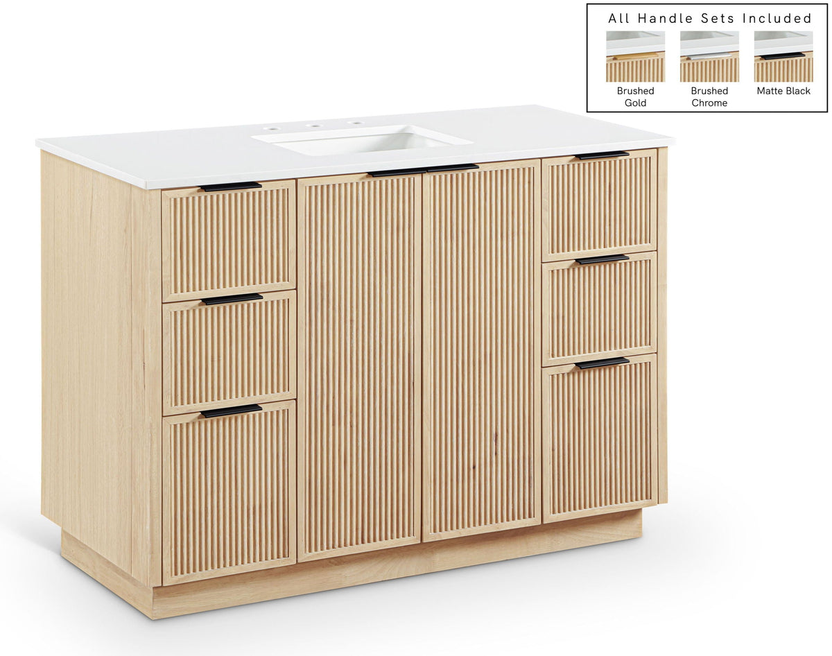 Willard - Engineered Stone And Solid Wood Bathroom Vanity