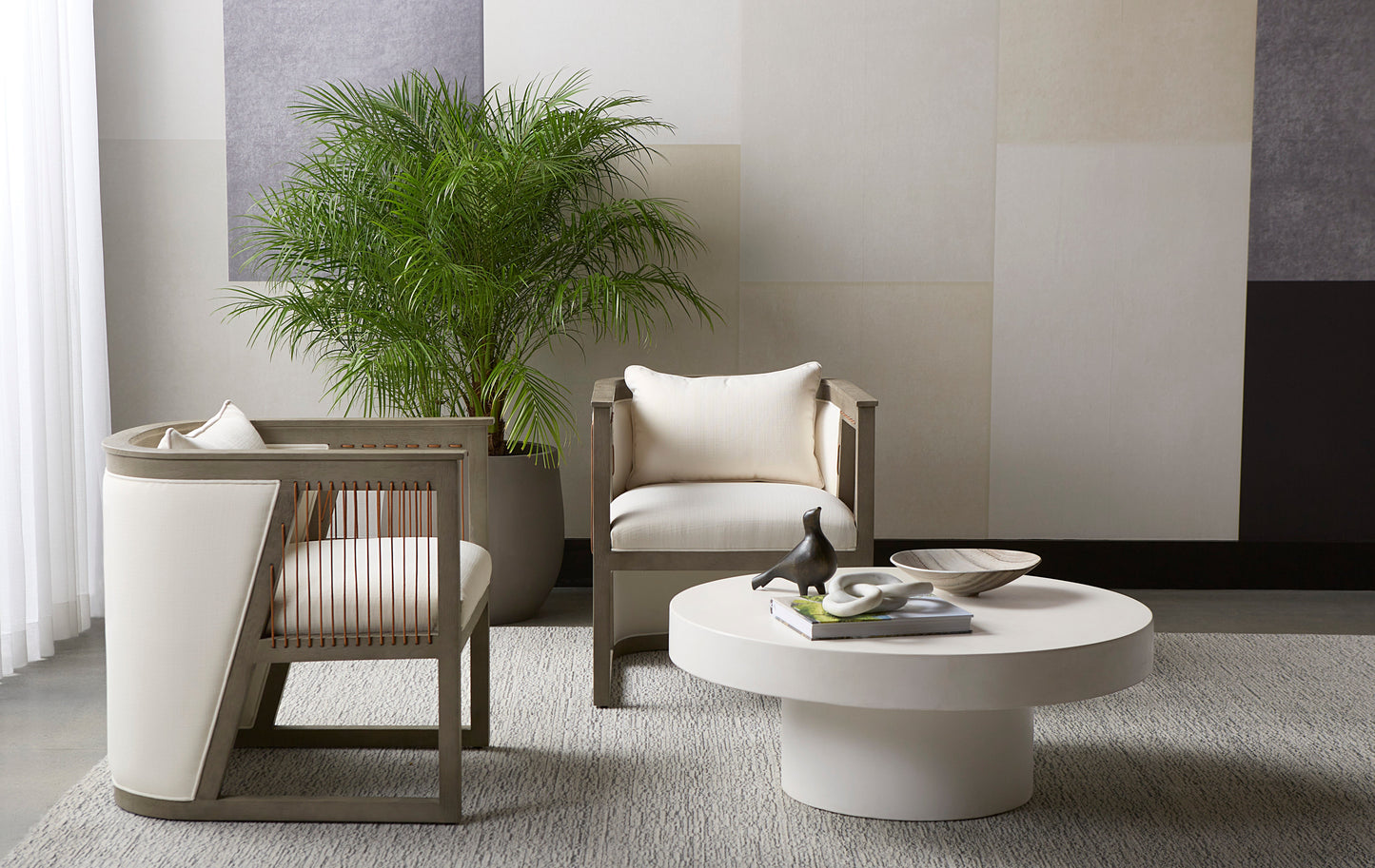 Sala Lounge Chair - Linoso Ivory