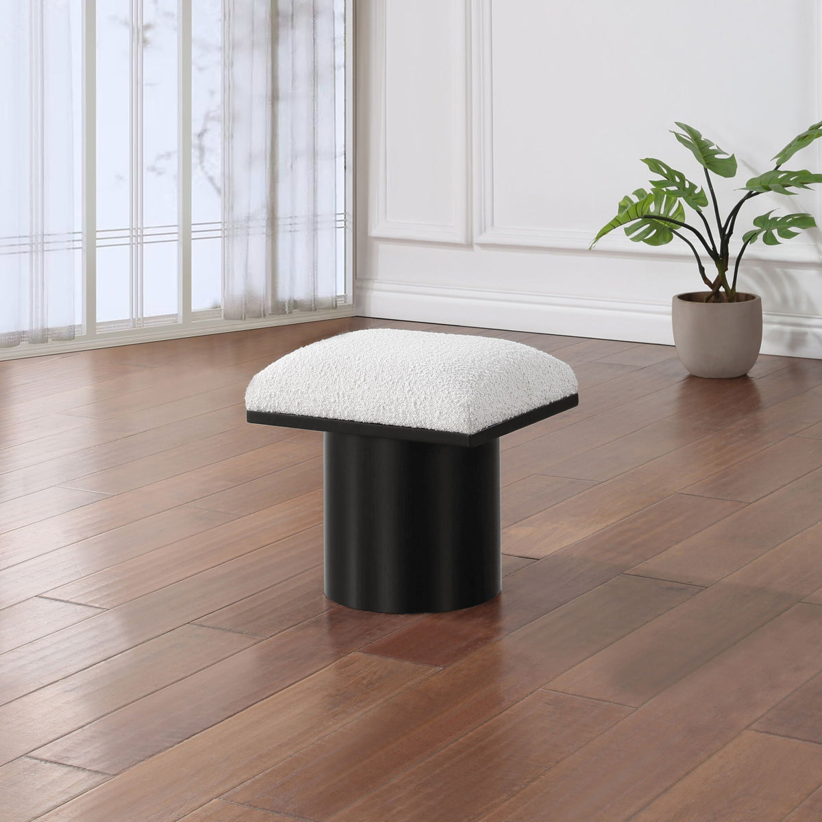 Pavilion - Bench / Stool With Black Base