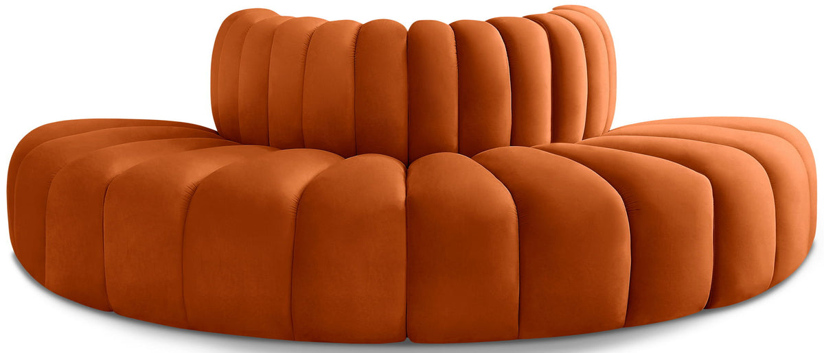 Arc - Velvet 4 Piece Modular Sofa