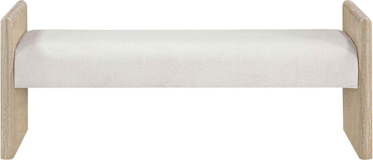 Hickory - Fabric Upholstered Bench - Natural Frame