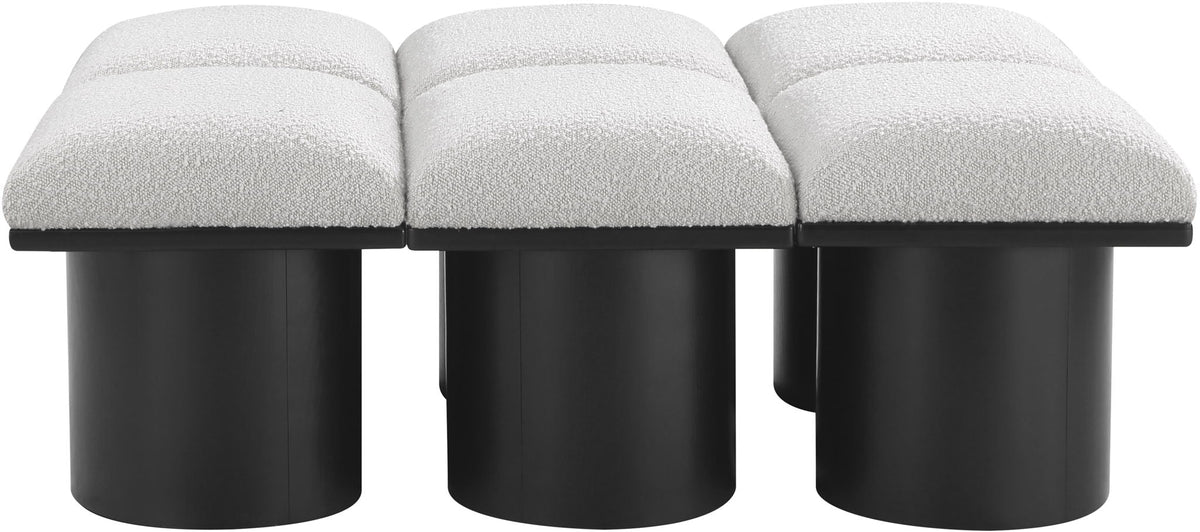 Pavilion - 6 Piece Modular Bench With Black Base