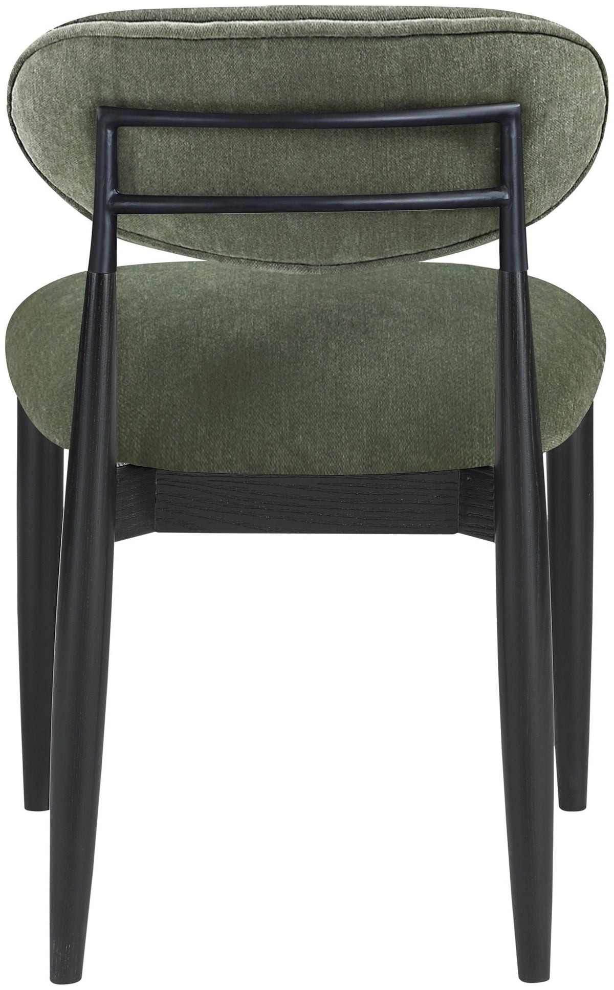 Riccio - Fabric Dining Side Chair (Set of 2) - Black Frame