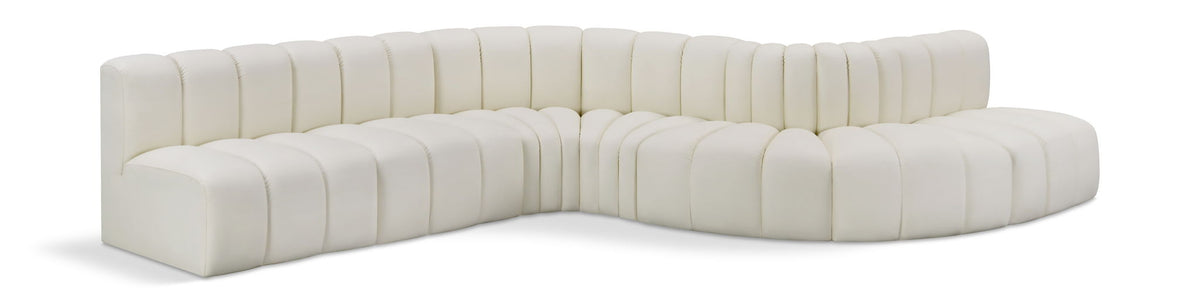 Arc - Faux Leather 7 Piece Modular Sofa