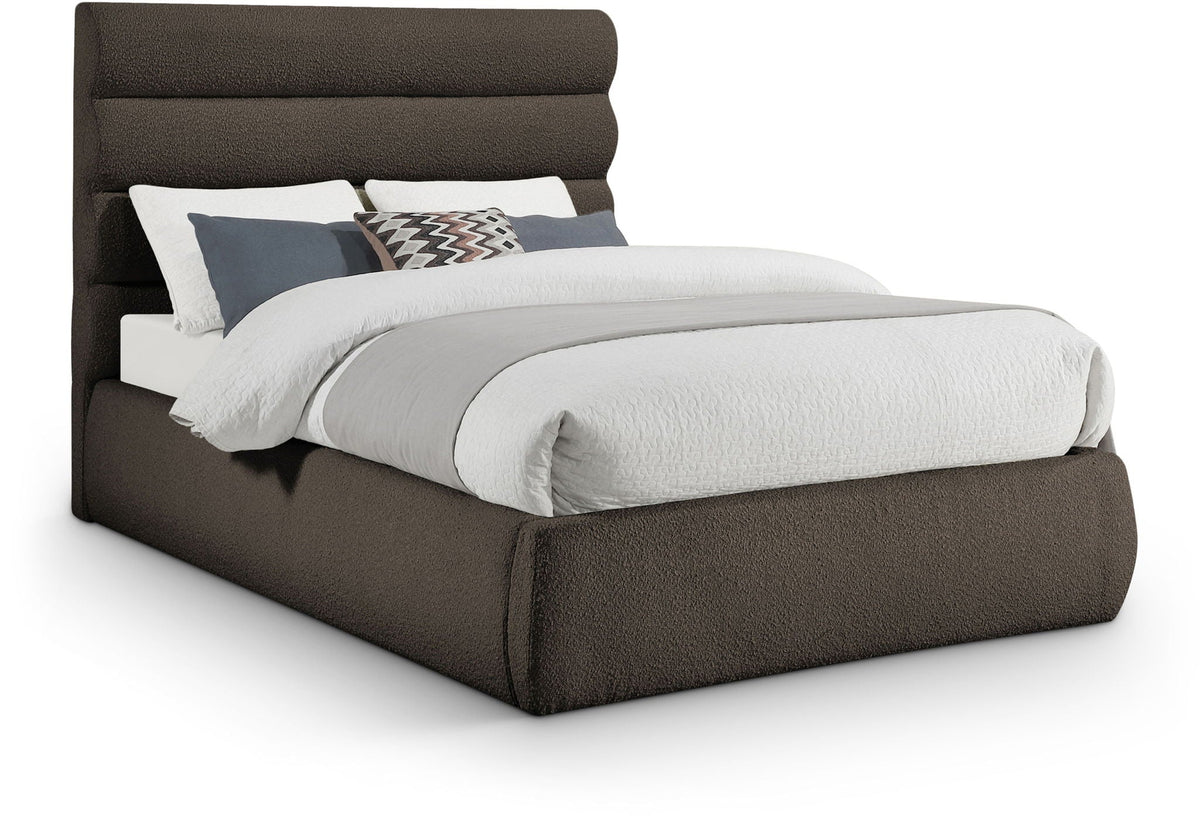 Adam - Boucle Fabric Bed With 52" Headboard