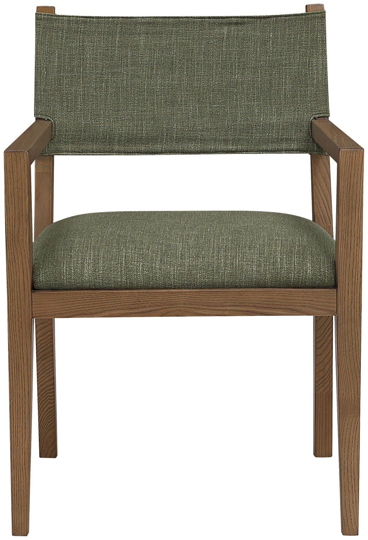 Avon - Linen Textured Performance Fabric Dining Arm Chair