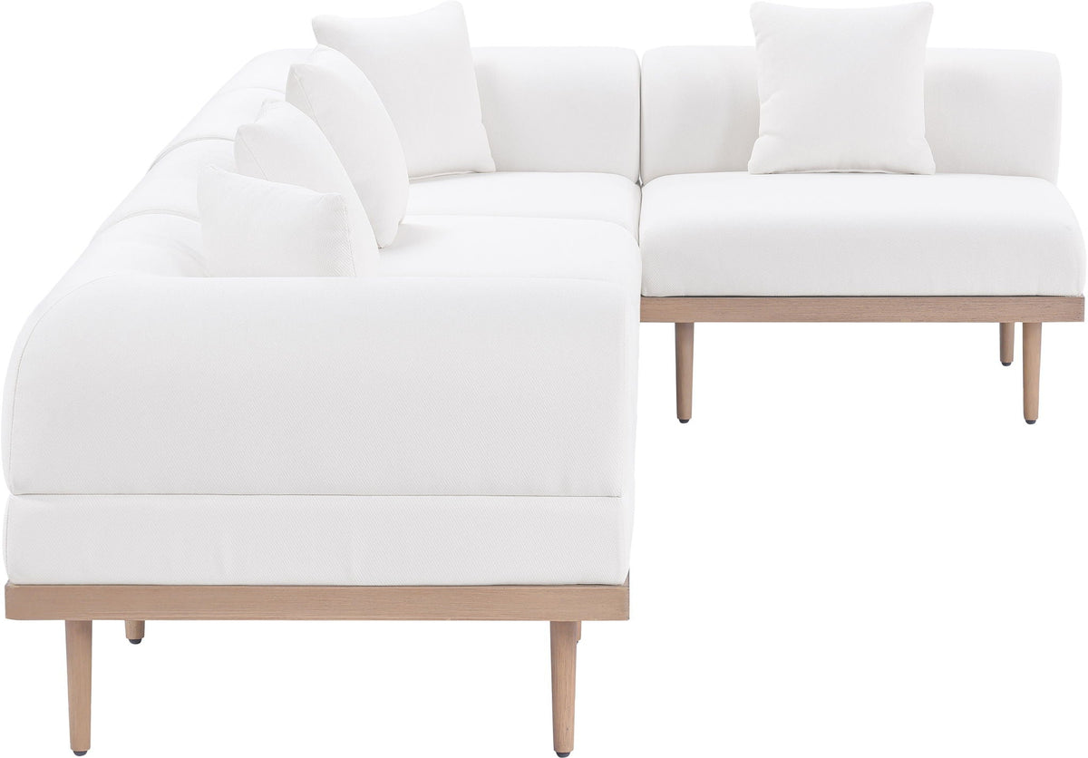 Laguna - 5 Piece 106.5" Upholstered Outdoor Patio Modular Sectional