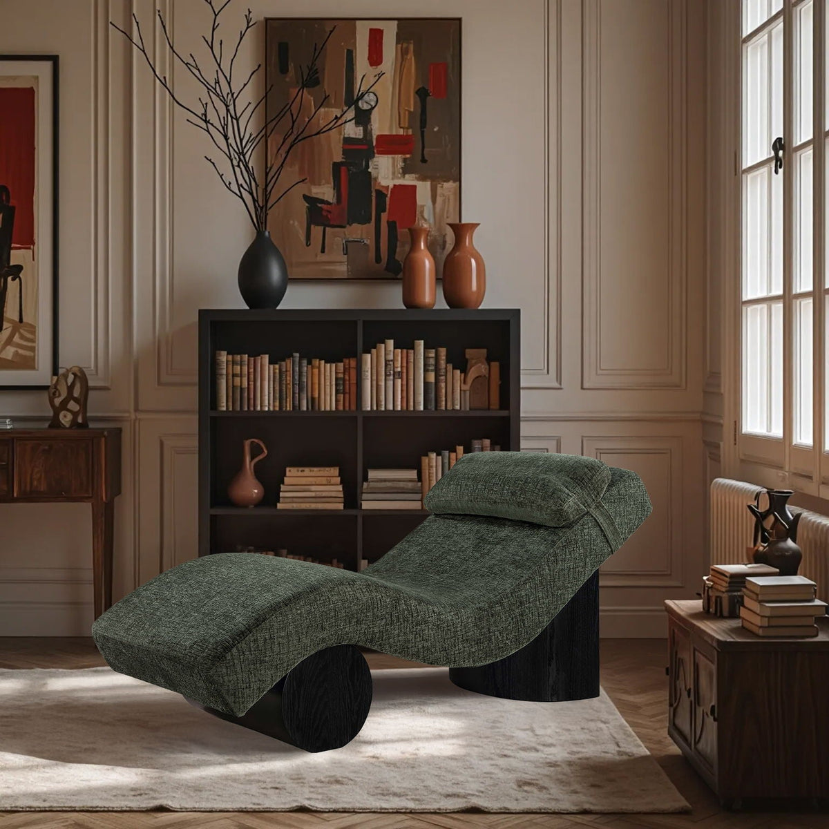 Marcella - Chaise Lounge - Black Base